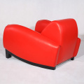 Réplique de chaises en cuir Franz Romero Bugatti de meubles modernes
