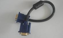 VGA male to VGA male cable Black color