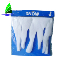 New white artificial glittered snowflake icicle fringe decoration for frozen party