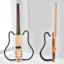 Portable Travel Guitar with Built-in Effects: Reverb, Delay, and Headless Design for Right-Handed Players