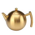 Golden stainless steel teapot