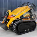 loader ujung depan skid steer kecil dengan ember