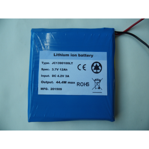 hoge temperatuur lithium polymeer batterij 3.7v 12ah
