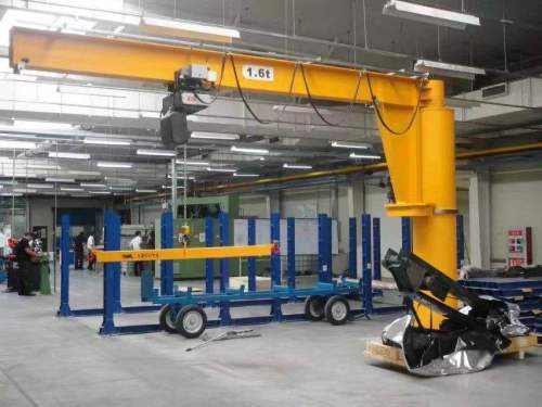 Workshop Port Loading Deck Rotating Cantilever Jib Crane