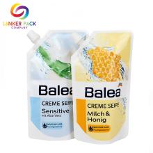 Leakproof Spout Liquid Packaging Plastic Bag With Cap