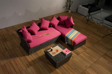 bedroom bright-colored rattan furniture HY131200