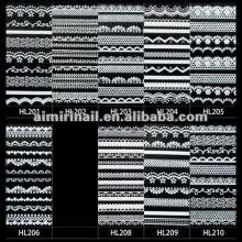 3D lace nail sticker nail art sticker nail lace sticker