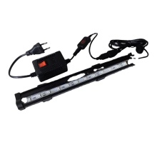 Colorful Submersible T4-LED Arowana Fish Tank Aquarium Lamp with Remote Control