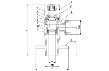 Brass Right Cast Steel Angle Storm Angle Ball Valve 2 - 1/2