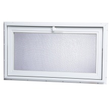 Finished aluminum fixed sliding basement windows