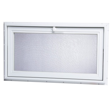 Finished aluminum fixed sliding basement windows