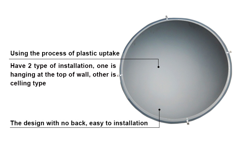 KL Dome Convex Mirror 360 view Degree For Office/Convenience Store, Warehouse Observation/