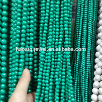 loose gemstone stone beads natural green turquoise stone beads for turquoise bracelet jewelry