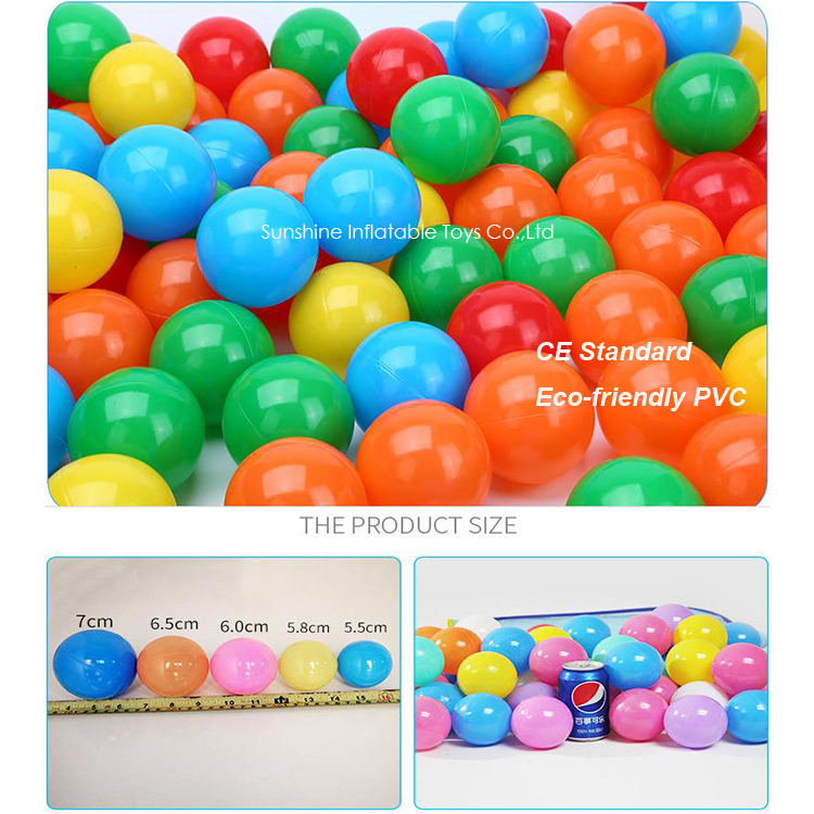 Soft Plastic Mini Ball Pit Ballsmultiple colours - Crush Proof, No Sharp Edges, Non Toxic, Phthalate & BPA Free for Baby Toddler Ball Pit, Play Tents & Tunnels Indoor & Outdoor