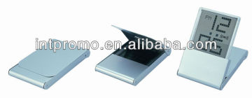 Foldable aluminum cover count down timer