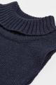 Ribbed Turtleneck Collar in Soft Knit for Baby