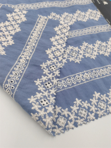 Eyelet Cotton Embroidery Fabric For Wholesales