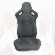 Adjustable Gray PVC leather universal racing car seats