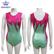 Justaucorps de gymnastique personnalisé Spandex Polyester Sublimation