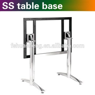 Stainless steel folding table base