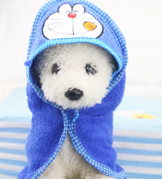 Puppy pet drying bath towel