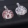 Chakra pierres précieuses rondes naturelles pendentif en cristal de guérison couples bijoux de chat en argent pour les filles des femmes