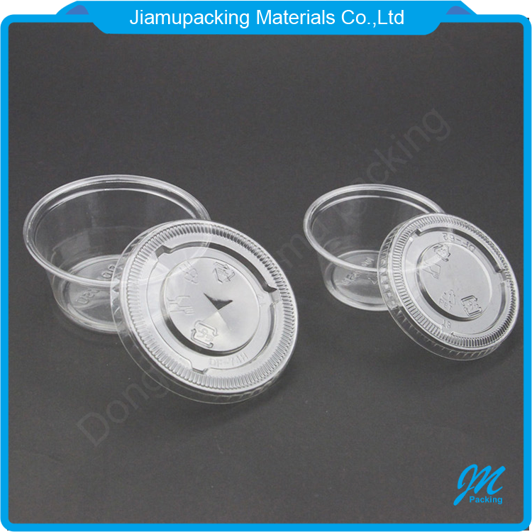 Disposable clear pet pp plastic split twin drinking cup with lid for fruit juice packaging