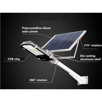 Lámpara de aluminio LED con energía solar al aire libre