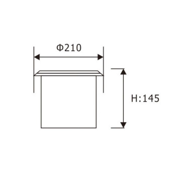 LEDER IP65 ไฟ LED ฝังพื้น 30W รอบทั่วไป