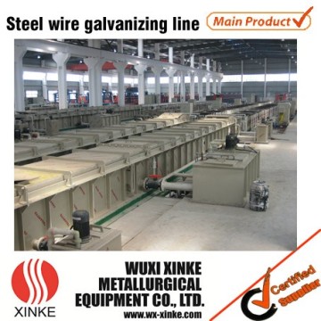 Steel wire continuous electro zinc coating production line