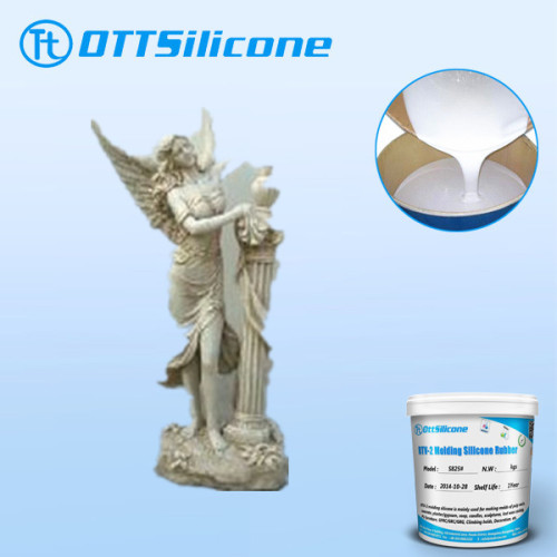 Resin craft mould making rubber, gypsum mold making RTV2 silicone