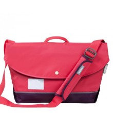 Small size red shoulder laptop bag for girls