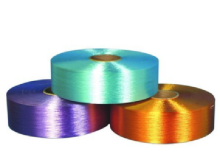 Polyester dope dyed filament yarn for sewing tread