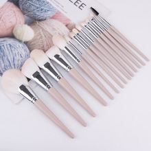 professional kabuki pink Cosmetics brushes synthetic set