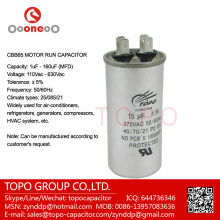 Dayton 2mec9 Run Capacitor, 15 Mfd,370 Vac,round