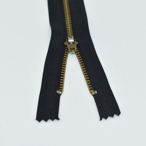 Apparel accessories 10inch brass zippers for sale