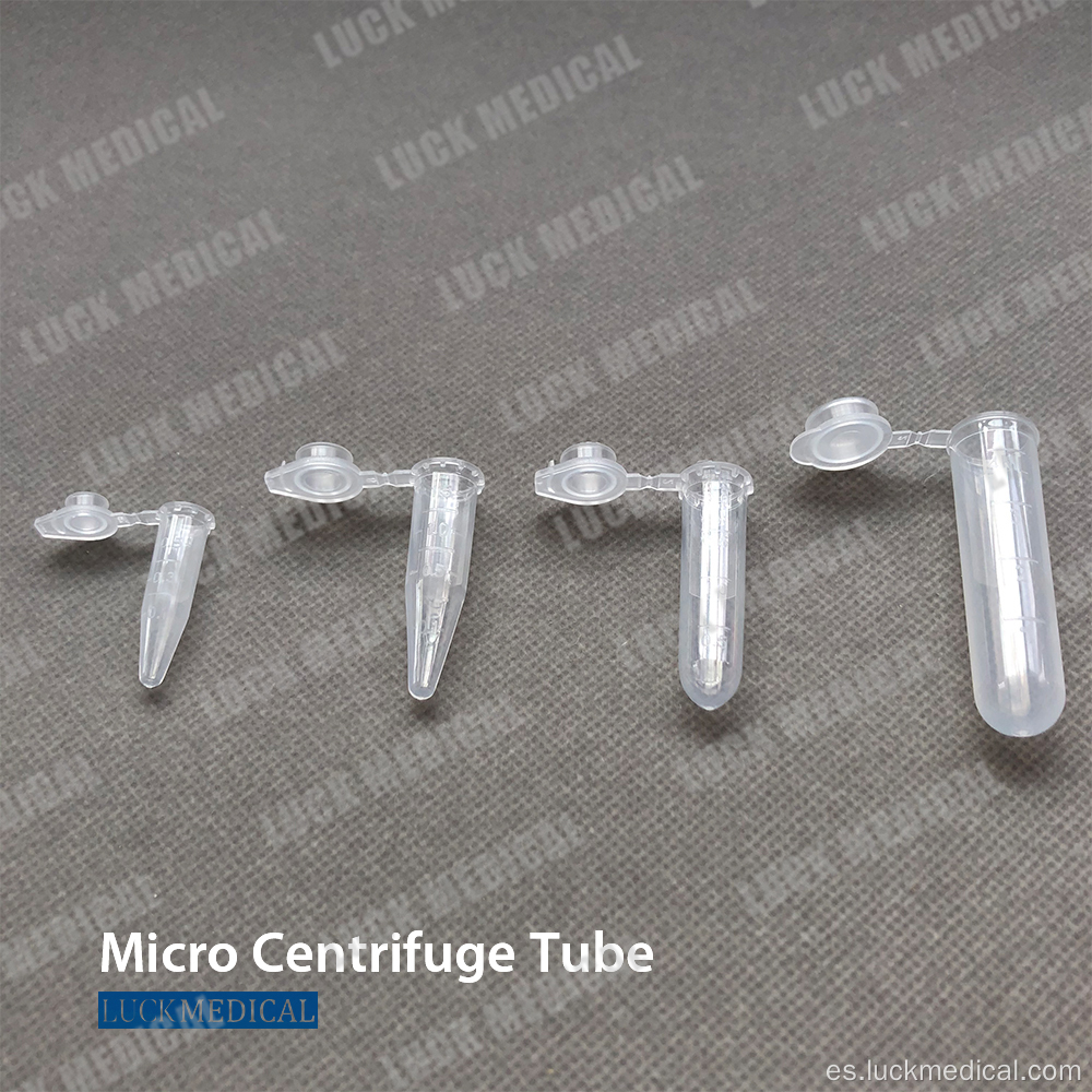 Tubo de micro centrífuga 1.5 ml MCT