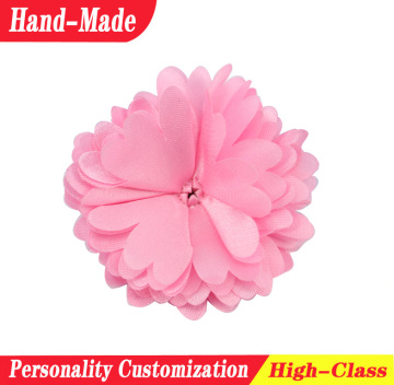 Customized shoe clips fabric flower decorative