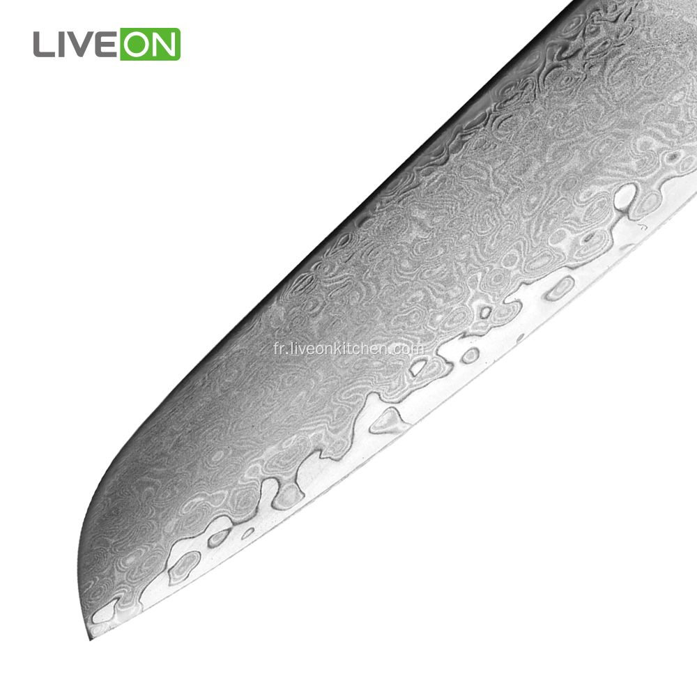 Couteau Santoku Couteau 5 &#39;&#39; de grade militaire avec manche G10