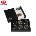 Matte Black Paper Tea Gift Box with Lid