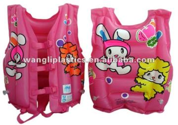Adult and child inflatable water swim vest life jacket