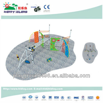 Outdoor play equipment climbing combination