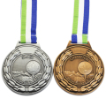 Valse gouden zilveren en bronzen golfmedailles