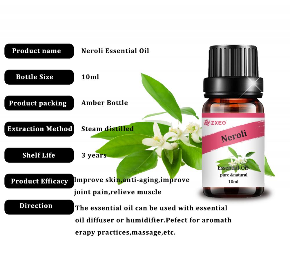 Grosir Bitter Oranye Bunga Esensial Minyak Grosir, Minyak Atsiri Neroli Organik Pure Pure Untuk Aromaterapi Diffuser