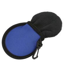 Portable Golf Club Cleaner Ball Cleaning Bag with Clips
