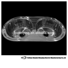 Mercerrizing surface stainless steel kitchen sink