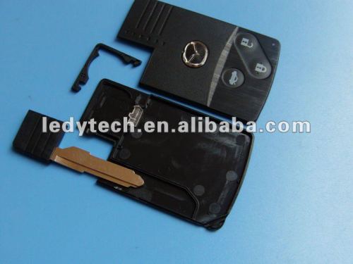 Mazda 3 buttons smart card with key blade,car key blank,key shell