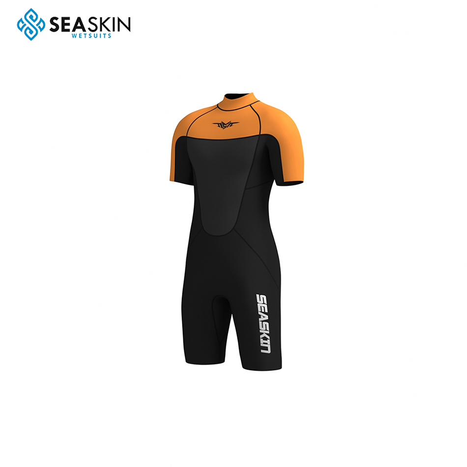 Seaskin Summer Shorty Neoprene Diving Wetsuit for Men