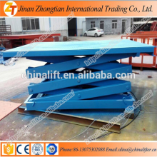 New model scissor design hydraulic lift table fixed scissor car ramp lift table