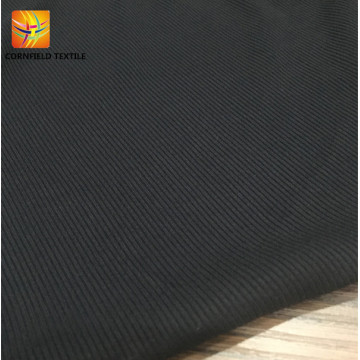 Produto normal de tecido de costelas tingido de preto para roupas